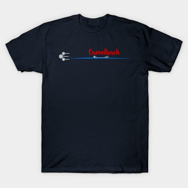 Ski Camelback, United States T-Shirt by ArtDesignDE